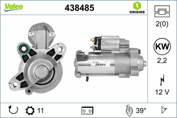 VALEO 438485 - Starter car-mod.net