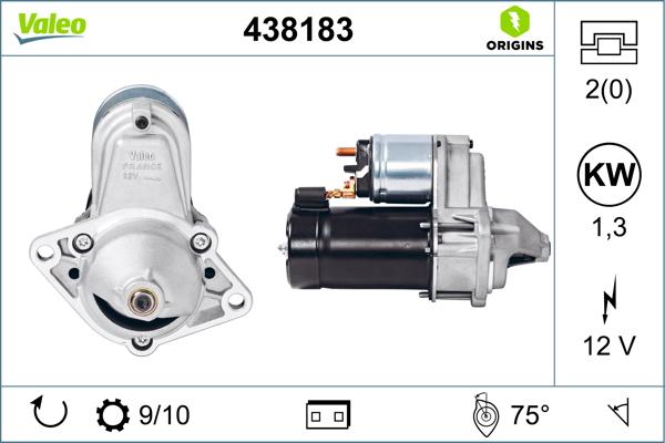Valeo 438183 - Starter car-mod.net