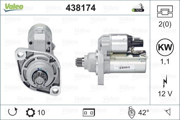 Valeo 438174 - Starter car-mod.net