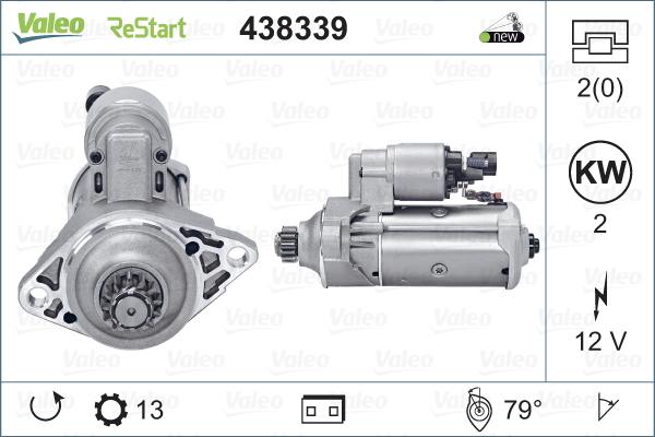 Valeo 438339 - Starter car-mod.net