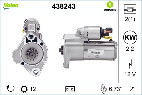 Valeo 438243 - Starter car-mod.net