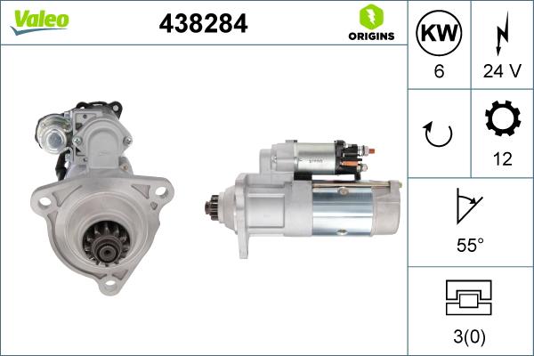 Valeo 438284 - Starter car-mod.net