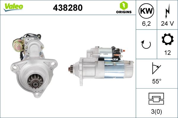 Valeo 438280 - Starter car-mod.net