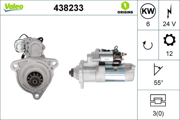 Valeo 438233 - Starter car-mod.net
