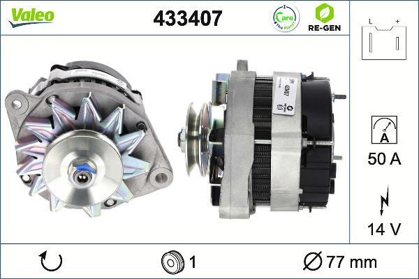 VALEO 433407 - Alternator car-mod.net