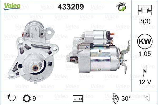 Valeo 433209 - Starter car-mod.net