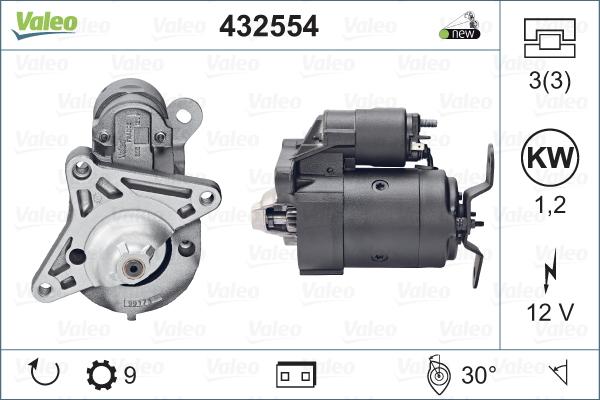 Valeo 432554 - Starter car-mod.net