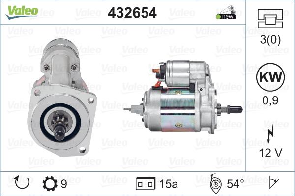 Valeo 432654 - Starter car-mod.net