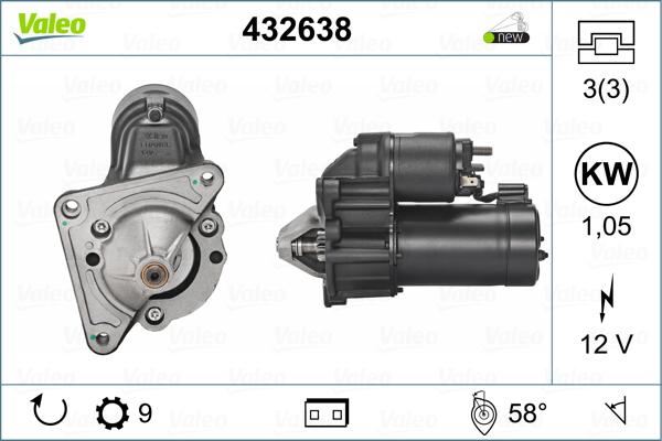 Valeo 432638 - Starter car-mod.net