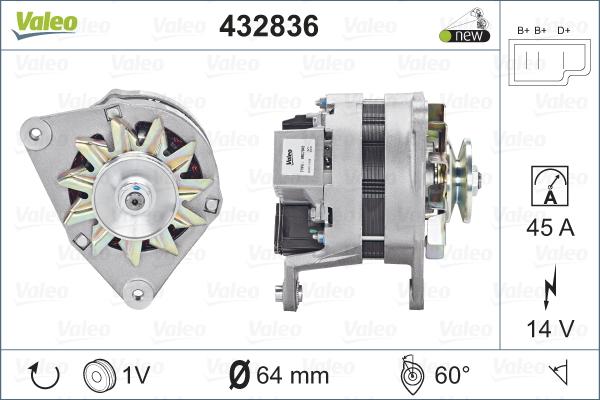 Valeo 432836 - Alternator car-mod.net