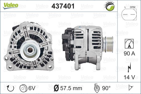 Valeo 437401 - Alternator car-mod.net