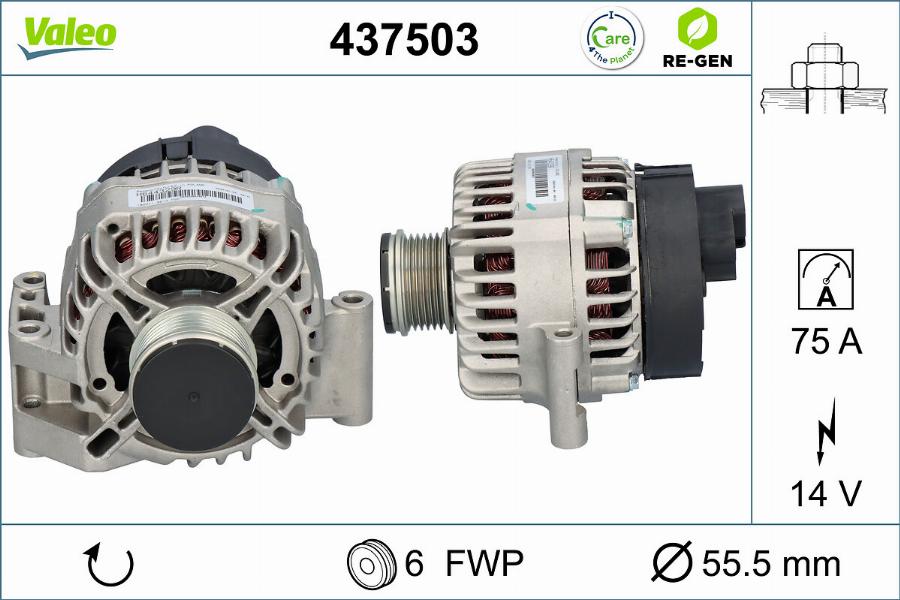 Valeo 437503 - Alternator car-mod.net