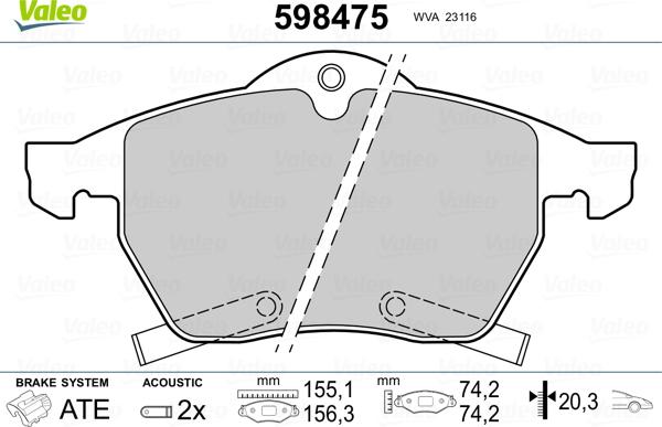 FTE 9001411 - Brake Pad Set, disc brake car-mod.net