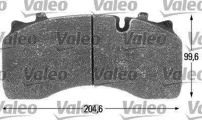 Valeo 541697 - Brake Pad Set, disc brake car-mod.net