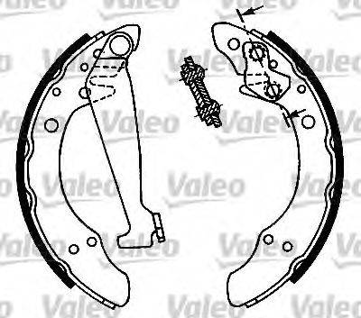 Valeo 553729 - Drum Brake Shoe Set car-mod.net