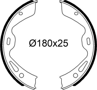 VALEO 564332 - Drum Brake Shoe Set car-mod.net