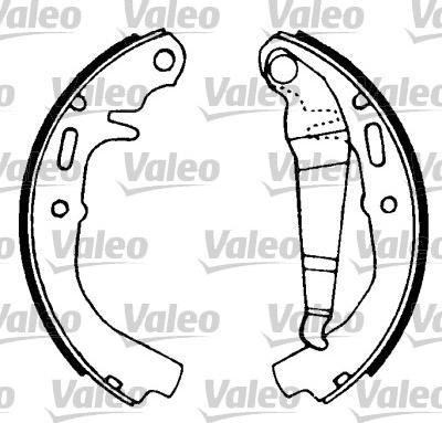 Valeo 562947 - Drum Brake Shoe Set car-mod.net