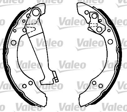 Valeo 562051 - Drum Brake Shoe Set car-mod.net