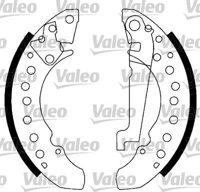 Valeo 562769 - Drum Brake Shoe Set car-mod.net