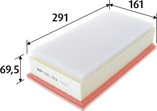 Valeo 585483 - Engine Air Filter car-mod.net