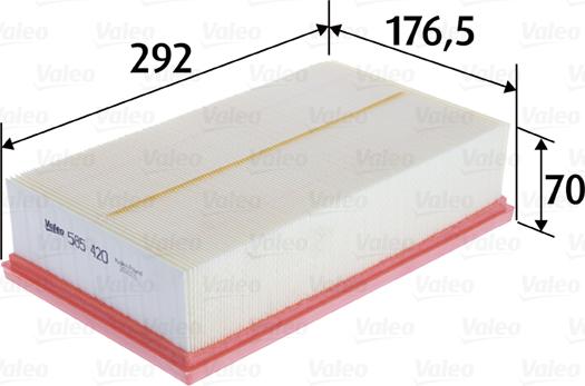 Valeo 585420 - Engine Air Filter car-mod.net