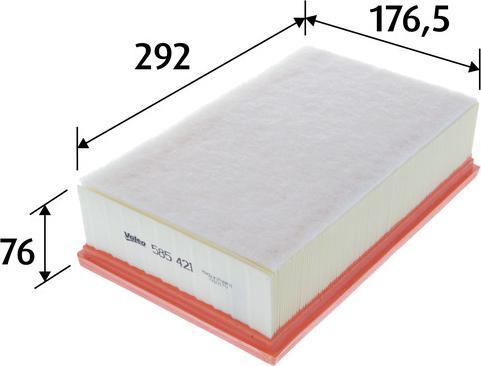 Valeo 585421 - Engine Air Filter car-mod.net