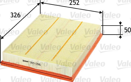 Valeo 585096 - Engine Air Filter car-mod.net
