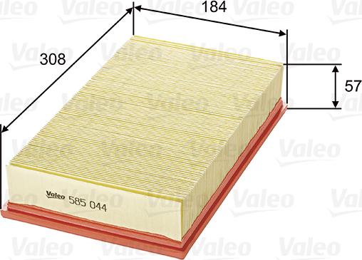 Valeo 585044 - Engine Air Filter car-mod.net