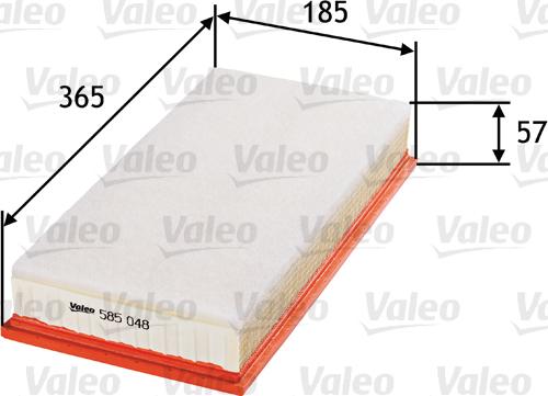 Valeo 585048 - Engine Air Filter car-mod.net