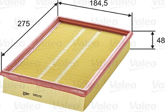Valeo 585039 - Engine Air Filter car-mod.net