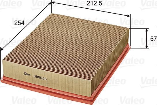 Valeo 585034 - Engine Air Filter car-mod.net