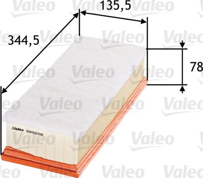 Valeo 585028 - Engine Air Filter car-mod.net