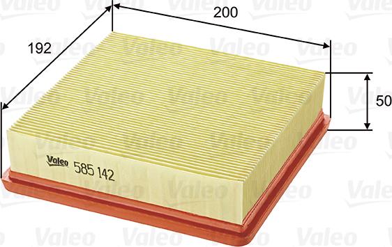 Valeo 585142 - Engine Air Filter car-mod.net