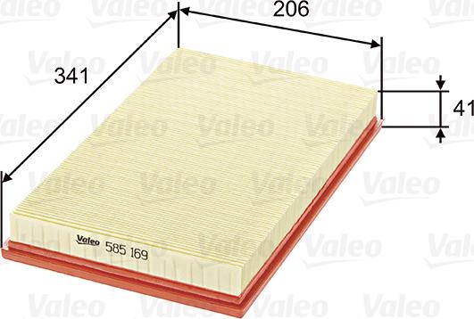 Valeo 585169 - Engine Air Filter car-mod.net
