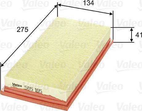 Valeo 585165 - Engine Air Filter car-mod.net