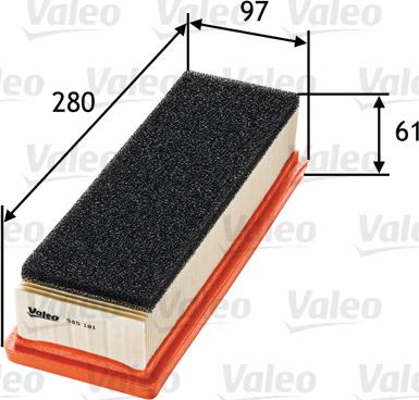 Valeo 585181 - Engine Air Filter car-mod.net