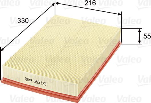 Valeo 585133 - Engine Air Filter car-mod.net