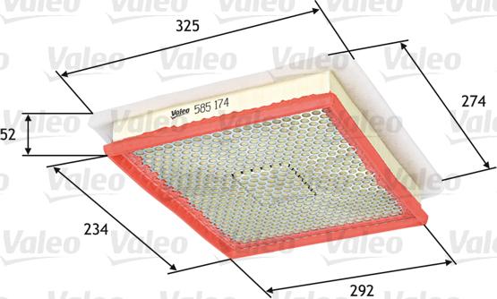 Valeo 585174 - Engine Air Filter car-mod.net