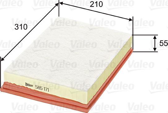 Valeo 585171 - Engine Air Filter car-mod.net