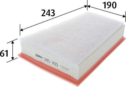 Valeo 585355 - Engine Air Filter car-mod.net