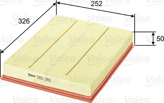 Valeo 585265 - Engine Air Filter car-mod.net