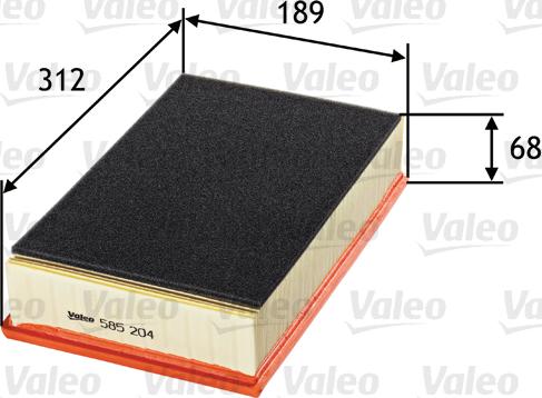 Valeo 585204 - Engine Air Filter car-mod.net