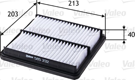Valeo 585232 - Engine Air Filter car-mod.net