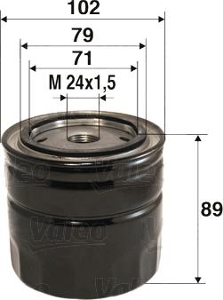 Valeo 586061 - Oil Filter car-mod.net