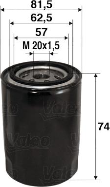 Valeo 586017 - Oil Filter car-mod.net