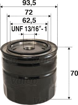 Valeo 586074 - Oil Filter car-mod.net