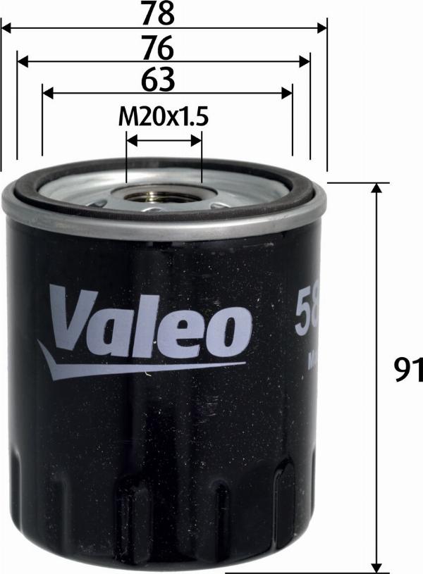 VALEO 586156 - Oil Filter car-mod.net