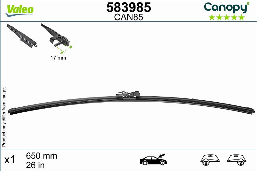 Valeo 583985 - Wiper Blade car-mod.net