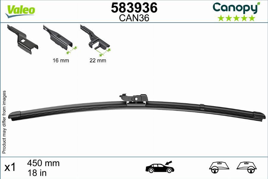 Valeo 583936 - Wiper Blade car-mod.net