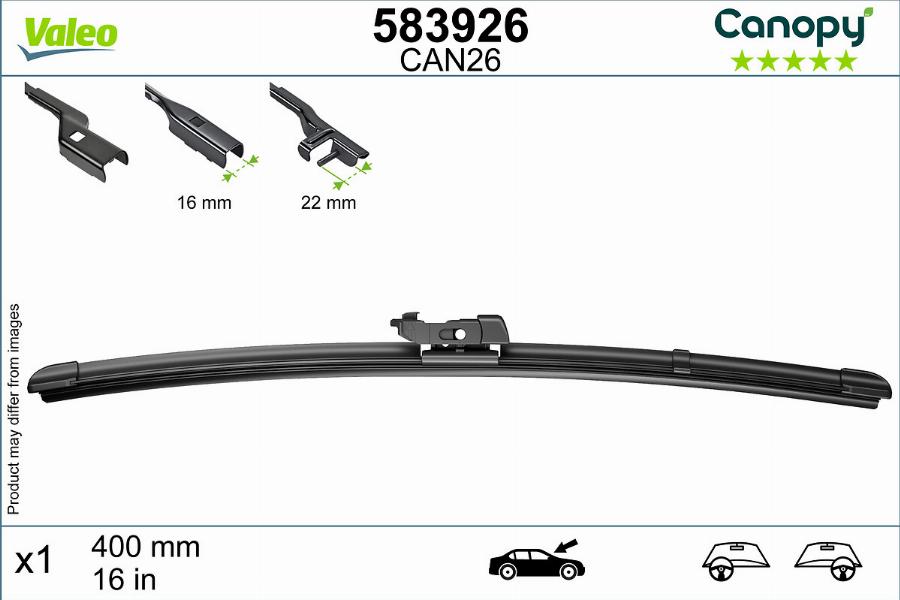 Valeo 583926 - Wiper Blade car-mod.net
